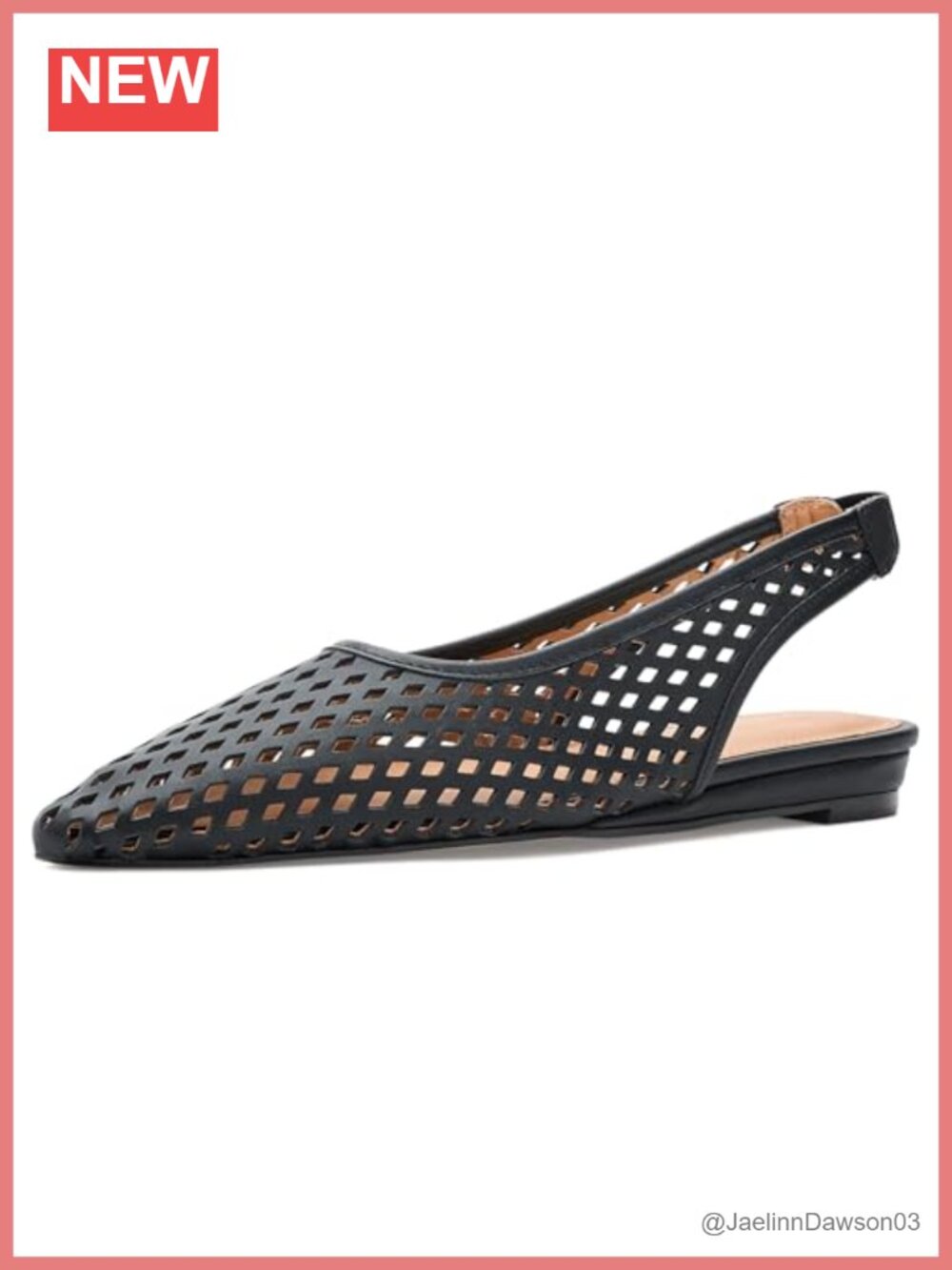 Andre Assous Brielle Leather Demi Wedge Slingback Loafer Sandal